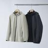 Foreign Trade Surplus Outdoor Tech Windproof Waterproof Men's 3D Cut Sports Casual Hooded Jacket
