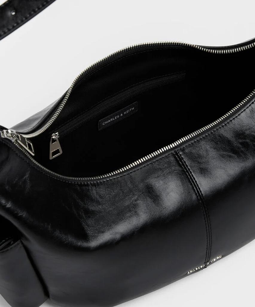 Charles & Keith Large Bessie Side Pocket Hobo Bag Ck2-80782833