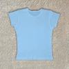 Summer new commuter solid color multi-color round neck simple slim-fitting printable T-shirt top women