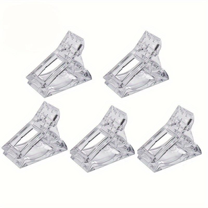5pcs Nail Extension Builder Clips for Quick Poly Gel Manicure Nail Art Tool Essentials Unscented