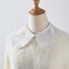 Women Sweet Doll Lapel Fake Collar Sweater Blouse Tops Shirt Detachable Collar Removable Half Shirt False Collar Decorative
