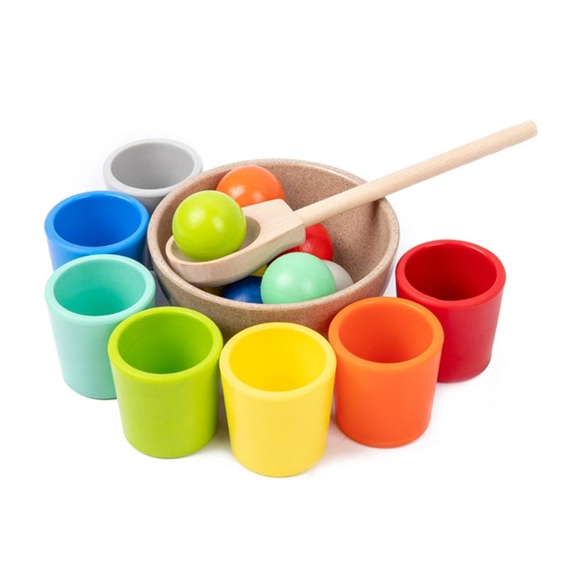 

Color Sorting Toy for Toddlers Interaction Counting Toy Hand-Eye Coordination Kids Learning Aids