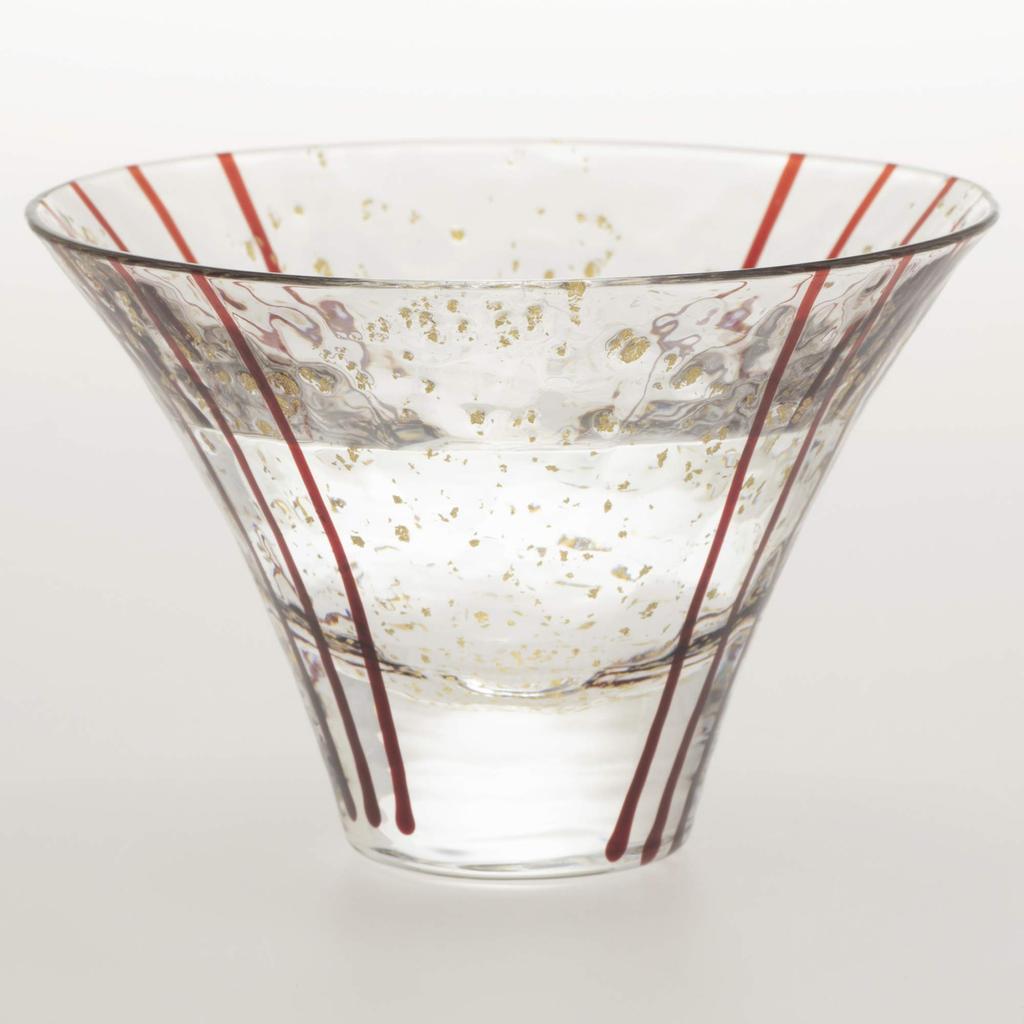 Toyo Sasaki Glass Edo Glass Yachiyo Kiln Hanami Sake Cup, 80ml, Made in Japan, Sake Glass, Gift, Present, 10782