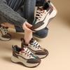 Autumn new low-top color matching single shoes lace-up comfortable retro little white shoes versatile thin legs increase height