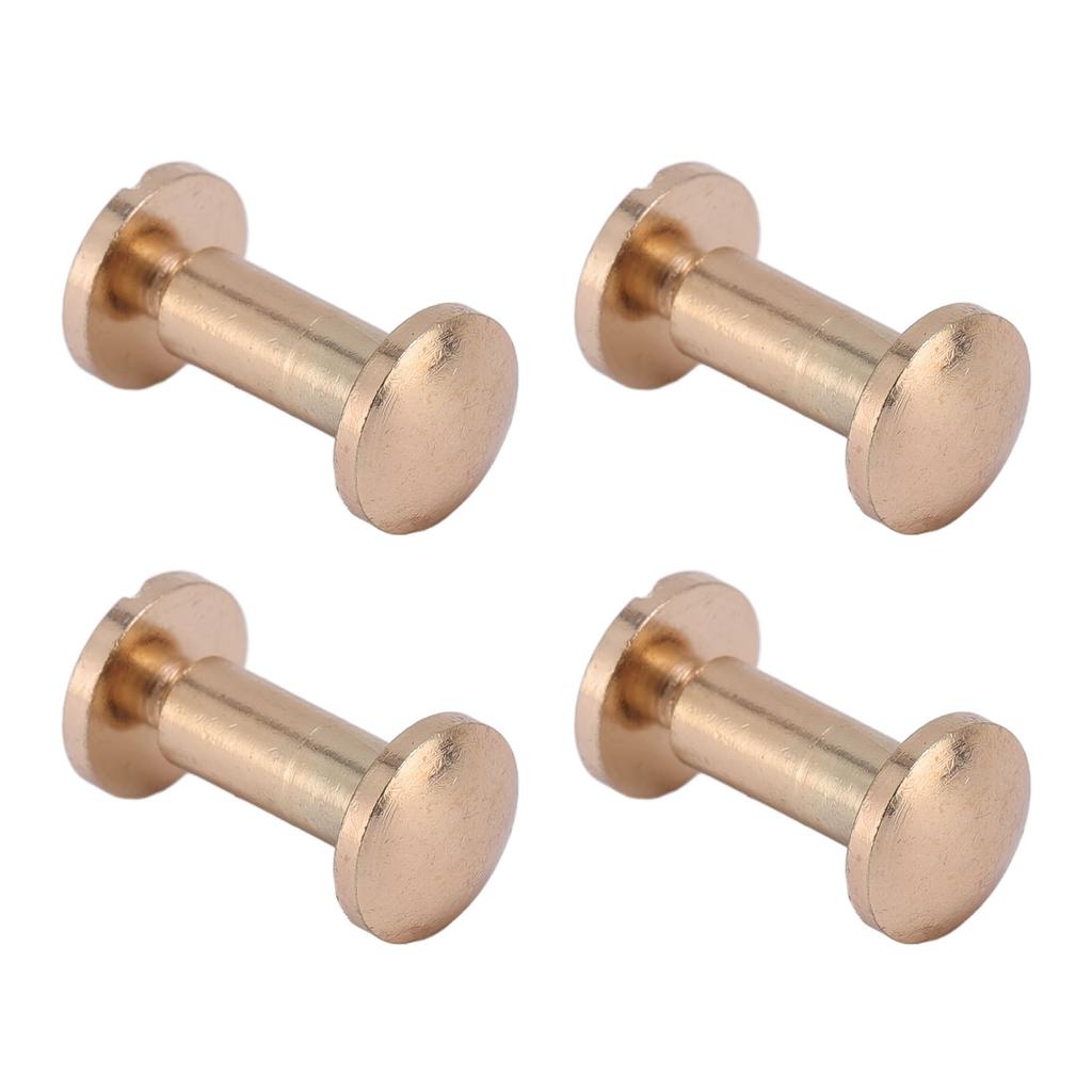 20 Zestaw 8 X 10mm Nity Introligatorskie Zestaw Mieszany Stop Cynku Rowkowane Wysokiej Wytrzymałości Śruby 8 X 5mm dla