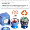 Goblet Design Scented Candle Box Vintage Flower Rose Lavender Candle Jar Soy Wax Fragrance Candles Wedding Birthday Gift Home De
