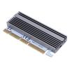 SSD To PCIe X16 X8 X4 Adapter Card for 2230 2242 2260 2280 M.2 NVMe Hard Disk with Aluminum Heatsink Multicolored Lights