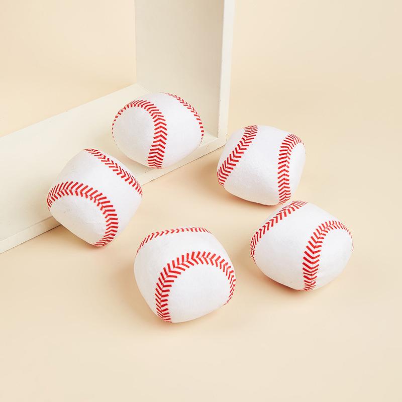 Slitesterke Plysj Baseballkøller Baseball Hundeleke Myk Knirkende Baseball Baseballkølle Hunder Leike Kjæledyr Interaktiv Leke Kjæledyrutstyr