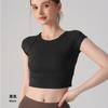 Pilates Sports Style T-shirt Yoga Clothes Summer Thin Fitness Training Running Slim and Thin Short-sleeved Top