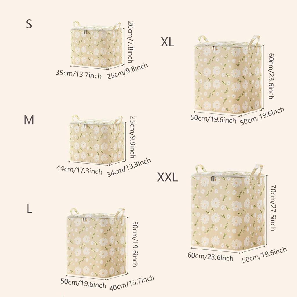 1pc- Storage Bag Clothing Quilted Bag Duffel Bag Storage Box Large Capacity Waterproof