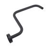 Shower Arm Stainless Steel Shower Arm with Flange S Shape Shower Head Riser Pipe In Wall Installation Shower Head Extension Arm for Bathroom