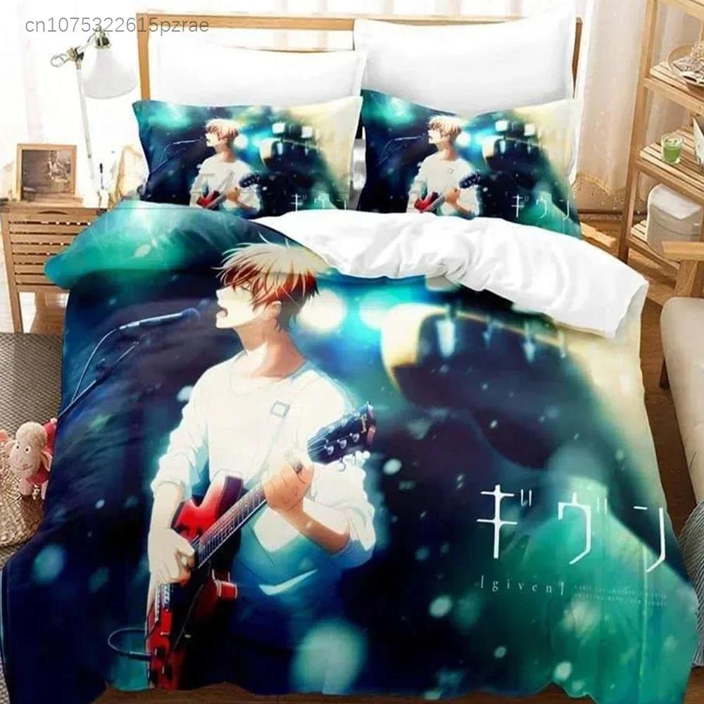 3D Print Cartonn Given Bedding Set Printed Bed Set With Pillowcase Bed Duvet Cover Soft Queen King Size Bedclothes Home