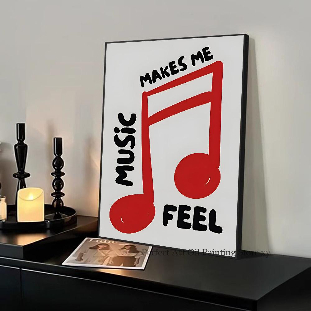 1PC Abstract Jazz Music Festival Record Player Symbol Art Poster Paper Print Home Living Room Bedroom Entrance Bar Restaurant