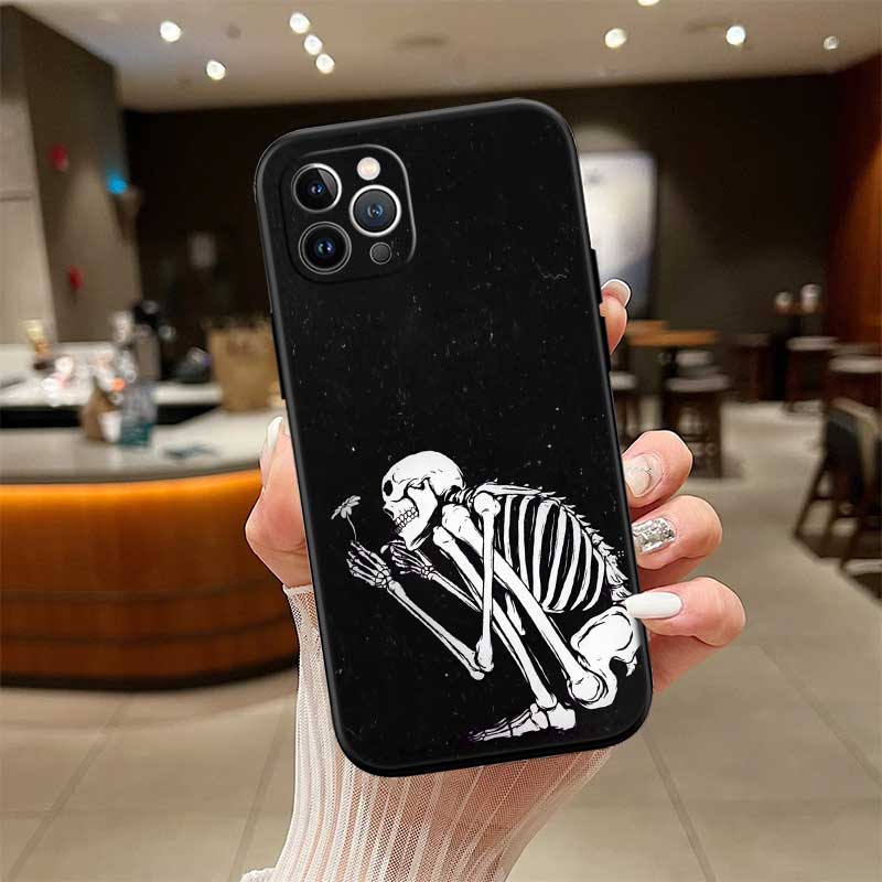 NH31 Horror Skeleton Skull New High-End Shell Phone Case for Redmi Note 13 14 Pro+ Plus A3 A3X 13X 13C 13R 14S 14C 14R