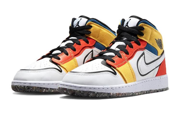 Jordan 1 Mid Tela Multicolore GS DV1316-100