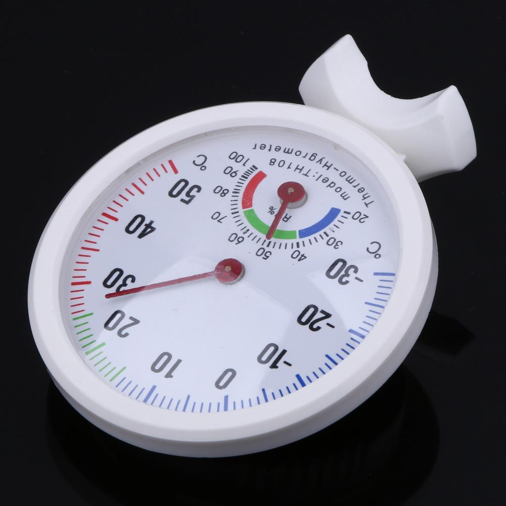 Minithermometer Hygrometer Klokvormige LCD Digitale weegschaal voor thuiskantoor Muurpromotie Monteer binnentemperatuurmeetinstrumenten