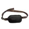 Fashion Internet Celebrity Fanny Pack High Quality First Layer Cowhide Black Fanny Pack Genuine Leather Bag