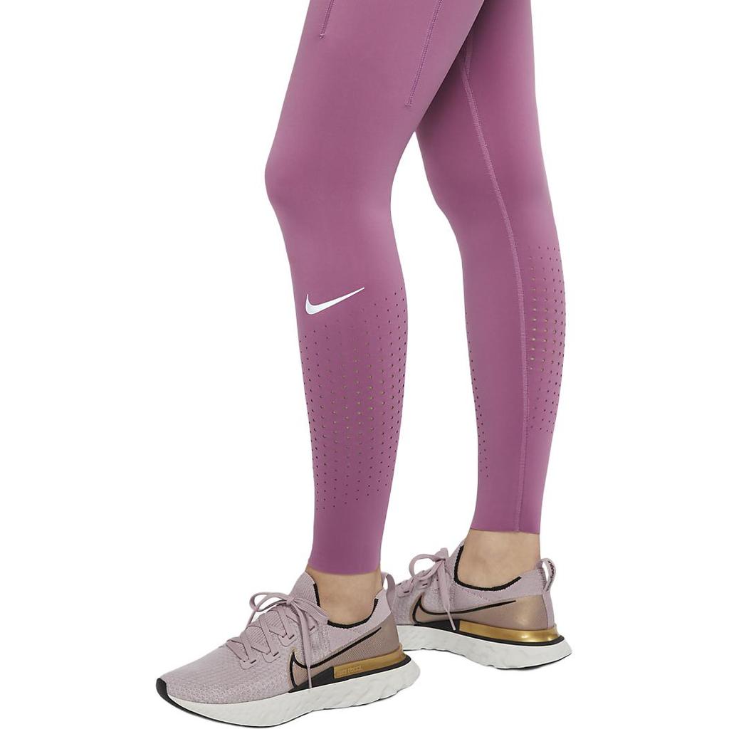 Nike Power Epic Lux Dri-Fit Breathable Quick-Dry Running Tights Women Bottoms Light-Bordeaux CN8042-507