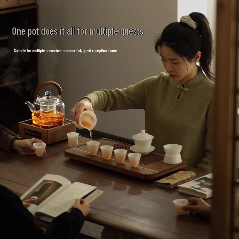 Large Capacity Heat-Resistant Glass Teapot