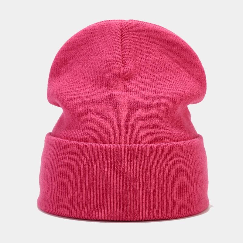 Custom Logo Knit Hat with Embroidered Letters - Women's & Men's Windproof Warm Beanie