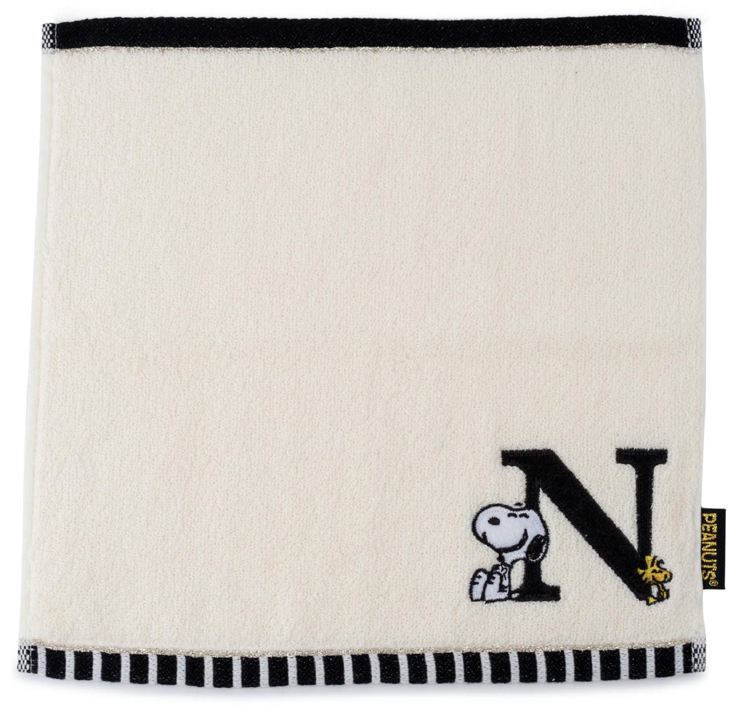 

Полотенце для рук с изображением Снупи, nishikawa, Initial Towel 25 x 25 см N [Nishikawa]