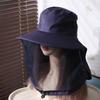 Lightweight Foldable Bee Mosquito Hat Wide Brim Insect Proof Net Cover Fisherman Hat Bucket Cap Mesh Mask Sun Protection Hat Men