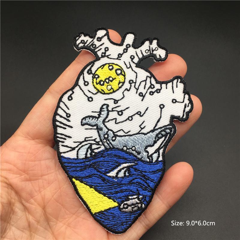 Funny Embroidered Patches For Clothing Cartoon Sticker Jacket Iron-On Transfers For Clothing Anime Clothes Patches