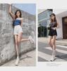 2021 Summer High-Waist White Denim A-Line Shorts for Women – Loose, Slimming Fit