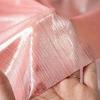 Shiny Satin Fabric Silk Stripe Drawstring Knit Hot Stamping Fabric Laser Bright Color Stretch Dance Skirt Clothing Fabrics