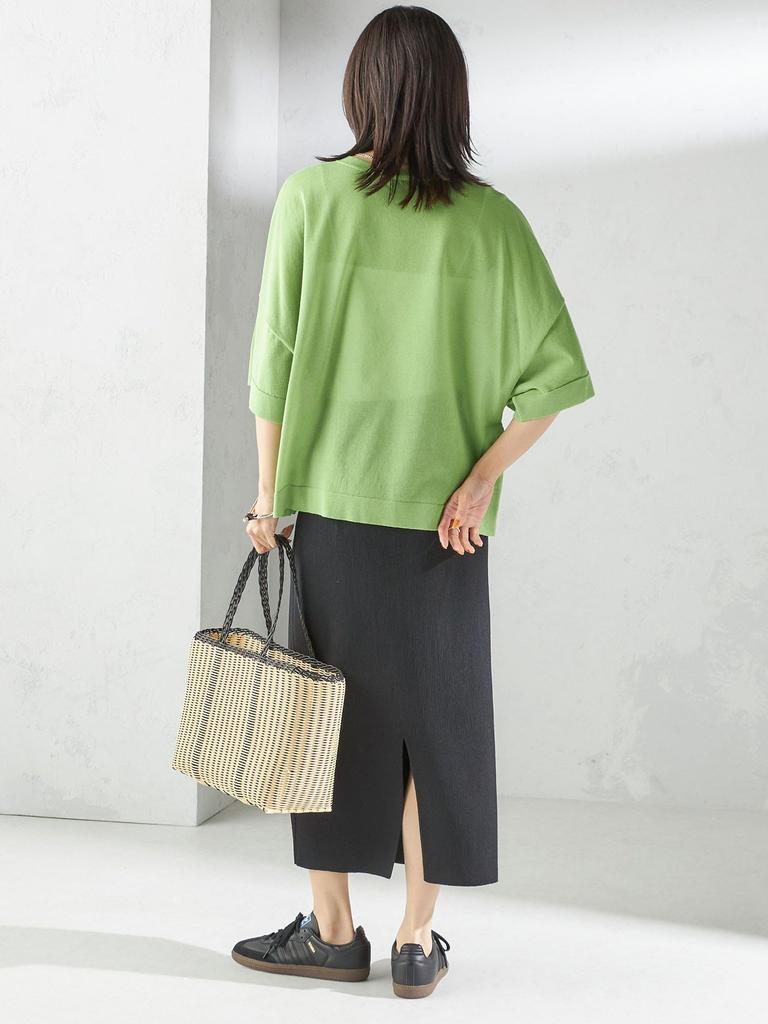 SHIPS for women 18G Filmy Cotton Wide POV 316320487 Green2 One Size S/S