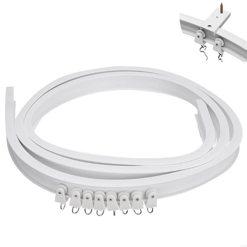 62KD 2m/78.74'' Ceiling Curtain Track, Curved Curtain Track, Wall Mount Curtain