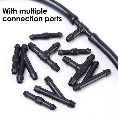 Universal Auto Car Windshield Washer Hose Wiper Blade Pipe Jet Spray Nozzle Water Fluid Tube Joiner Connector Replacement Kit