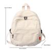 Retro Schoolbag Simple Shoulder Bag Leisure Fashion Canvas Leisure Backpack  Student