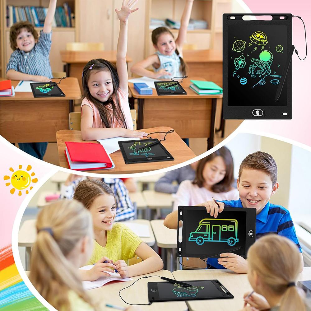 New 8.5" /12" Drawing Board LCD Writing Tablet For Kids Montessori Educational Toys Student Magic Blackboard Birthday Xmas Gift