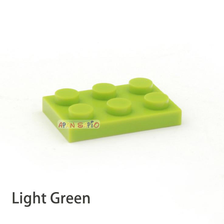 50pcs DIY Building Blocks Thin Figures Bricks 2x3 Dots 12Color Educational Creative Size Compatible With 3021 Toys for Children