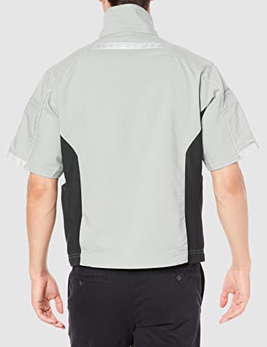 COCOS Nobuoka A-7070 Stretch Short Sleeve Jacket, Silver, Size L