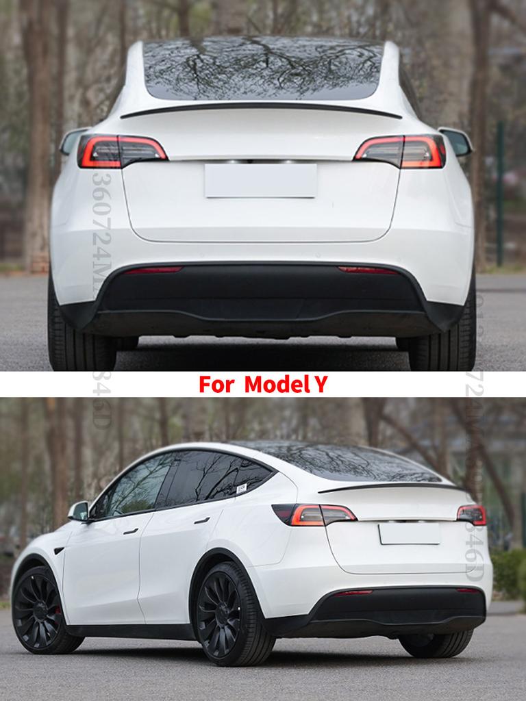 Für Tesla Model 3 Y 2016-2024 Tuning Original Hochleistungs Heckklappen-Spoiler Flügel Heck-Deflektor Splitter Facelift Karosserie-Kit