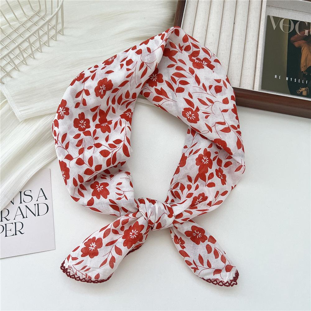 68*68cm Square Scarf Headband Accessories Handkerchief Neckerchief Hairscarf Hairscarf Bandanas