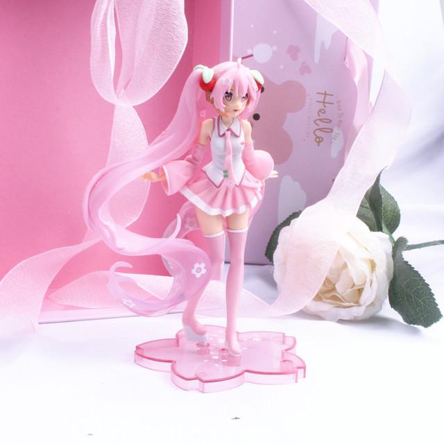 Non-Toxic New Anime Blue Miku Sakura Ghost Pvc Action Figures Children Model Toys Collecting Gifts For Children Dress Wedding Spring