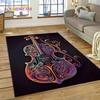 Dream Violin Cello Music Instrument Carpet Rug for Home Living Room Bedroom Sofa Doormat Decor,kids Area Rug Non-slip Floor Mat