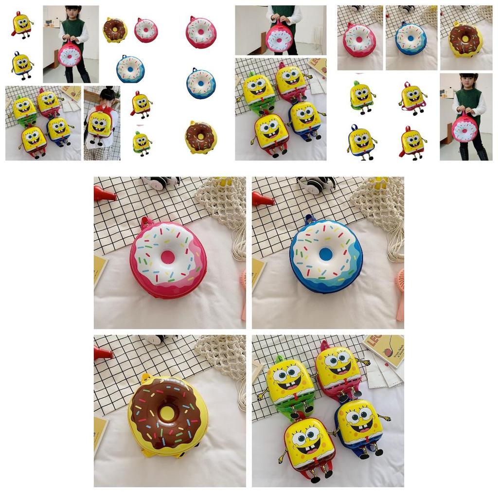 Sweet Donut Eggshell Backpack For Kindergarten Kids Cute And Durable