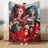 1pc Descendants The Rise of Red2 Blanket, Gift, for Men and Women, Soft Blanket, Good for Sofa Bed Couch Travel, Lightweight Flannel Blanket