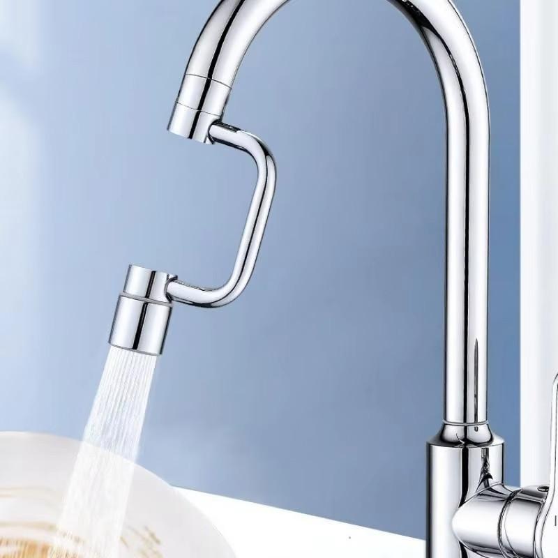 Universal Kitchen Faucet Extender 360° Adjustable Swivel Stainless Steel Splashproof Dual Mode Bathroom Sink Accessories