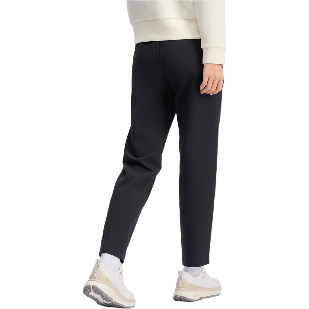 FILA Fitness Simple Comfortable Versatile Woven Straight Leg Casual Pants Women bottoms Deep-Black A11W511801FBK