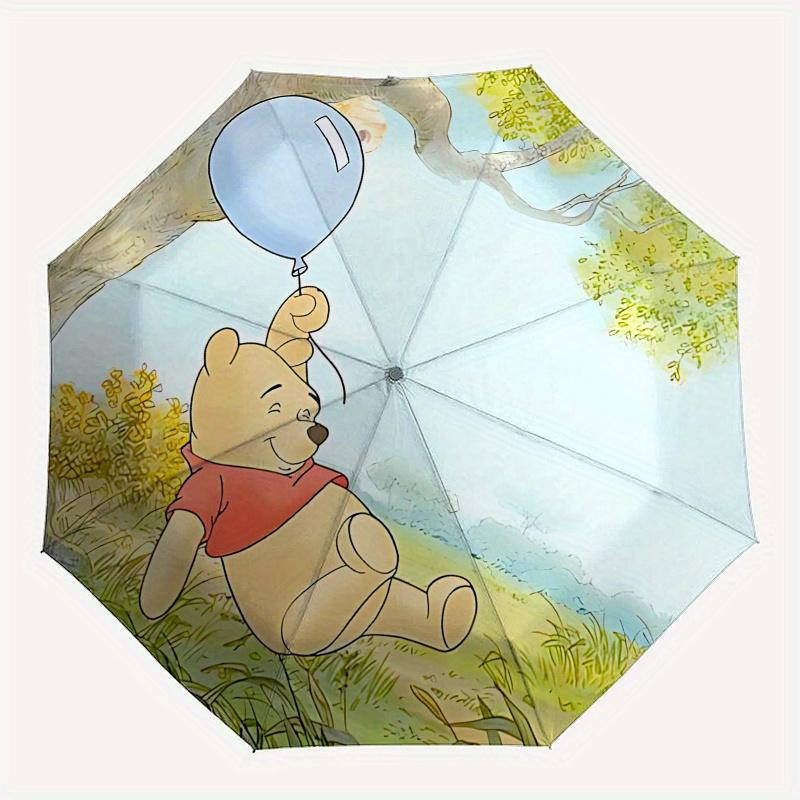 Ombrello Automatico Apri e Chiudi Winnie-the-Pooh, Tigro, Ombrello da Viaggio Compatto, Leggero e Portatile, Adatto per Spiaggia, Pendolarismo