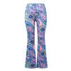 Women's Spring And Autumn Floral Print Yoga Leisure Elastic Waist Flared Pants