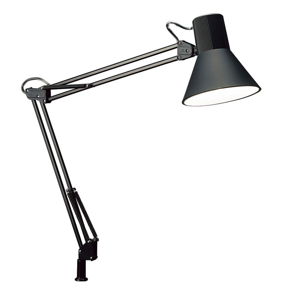 Yamada Shomei LED Desk Light Alloy Steel Black E26LED Bulb Daylight White Z-LIGHT Z-108NB