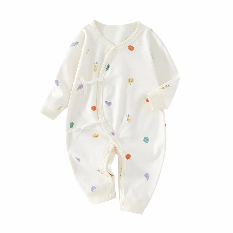 Newborn Pure Cotton Jumpsuit: All-Season Butterfly Romper for 0-6 Months