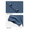 Men Seamless Solid Color Light Business Breathable Short Sleeve Polo Shirt