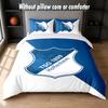 Ensemble de literie TSG Hoffenheim FC 1 Housse de couette + 2 Taies d'oreiller Doux Respirant Linge de lit pour la maison